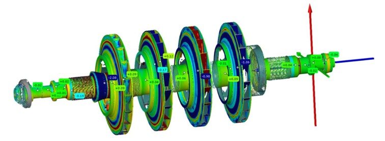 ABB VE 36 A cogeneration turbine during overhaul