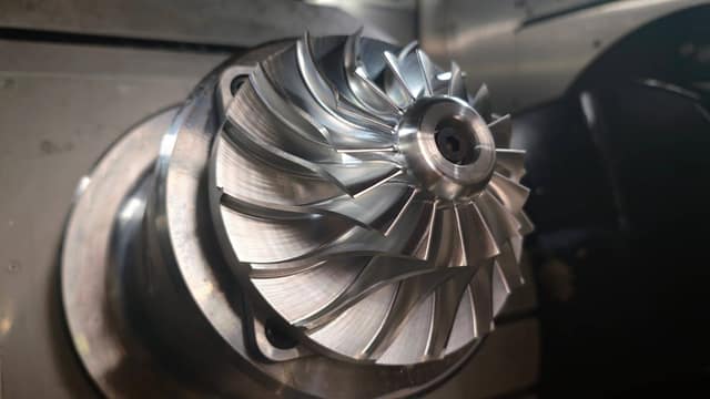 Reverse-engineered turbine spare parts on the workshop bench