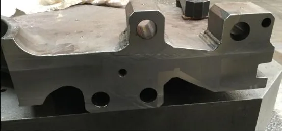Blade carrier split line of the MAN Turbo MARC 4 machined to final geometry after laser cladding