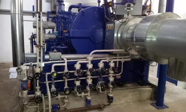 KKK AFA/CFR steam turbine skid with piping and instrumentation
