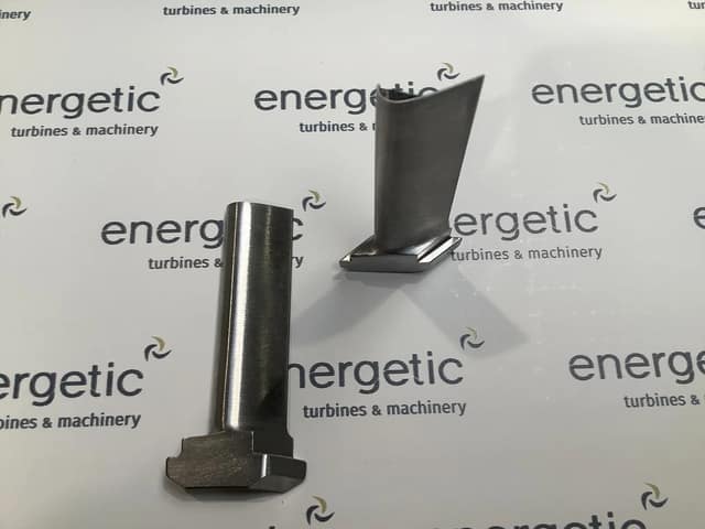 New single solid piece turbine blades for the Brown Boveri DGSS rotor