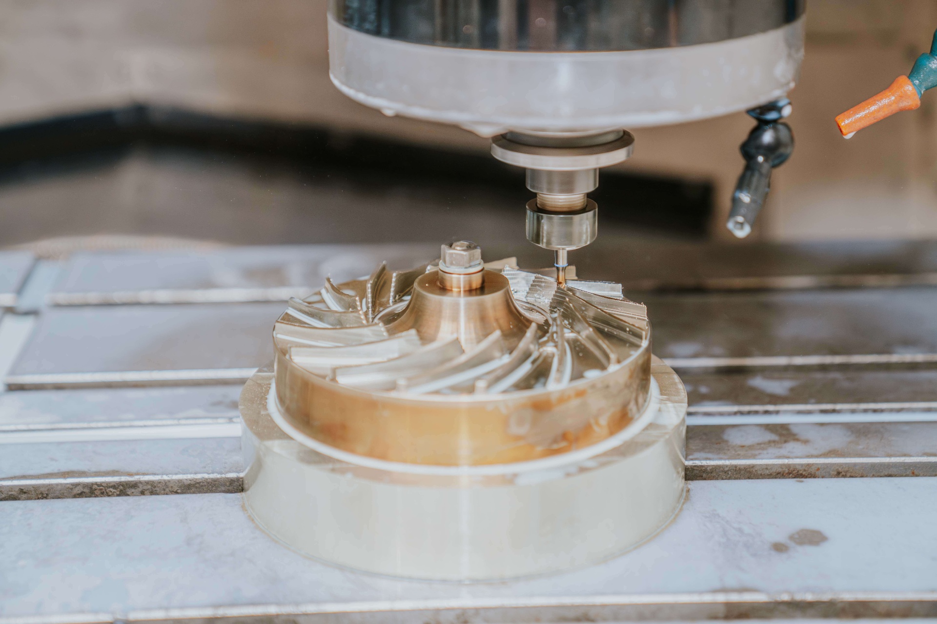 CNC machining of a precision impeller spare part