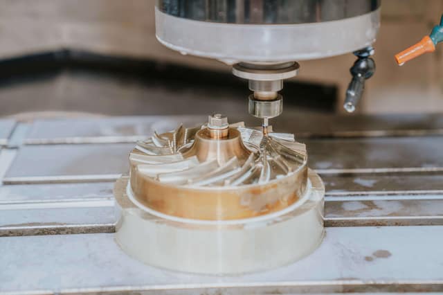 CNC machining of a precision impeller spare part