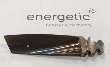 Newly manufactured last-stage turbine blade