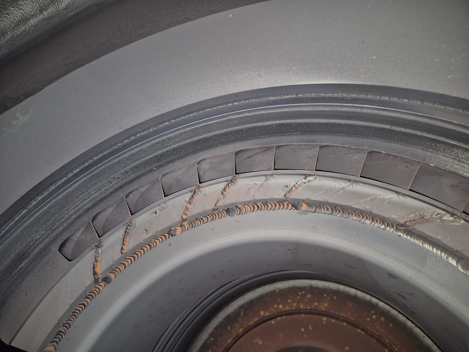 Weld repair build up on a carrier seat of the MAN Turbo MARC 4 casing