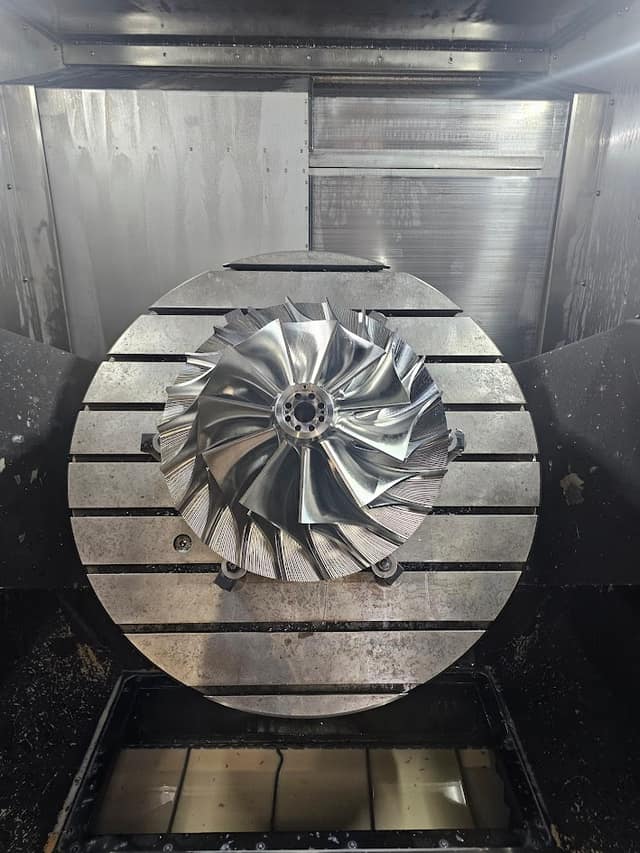 Precision-manufactured turbine impeller spare part