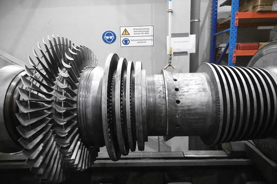 ABB VE 36 A cogeneration turbine during overhaul