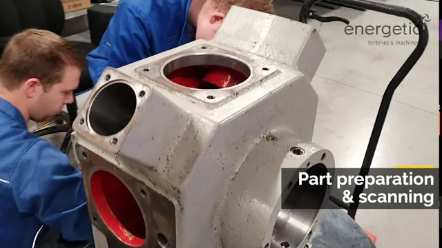 Rétro-ingénierie d'un carter de compresseur hydrogène Sulzer: du scan 3D à la pièce fabriquée.