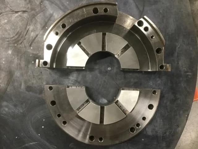 Refurbished tilting-pad hydrodynamic journal bearing