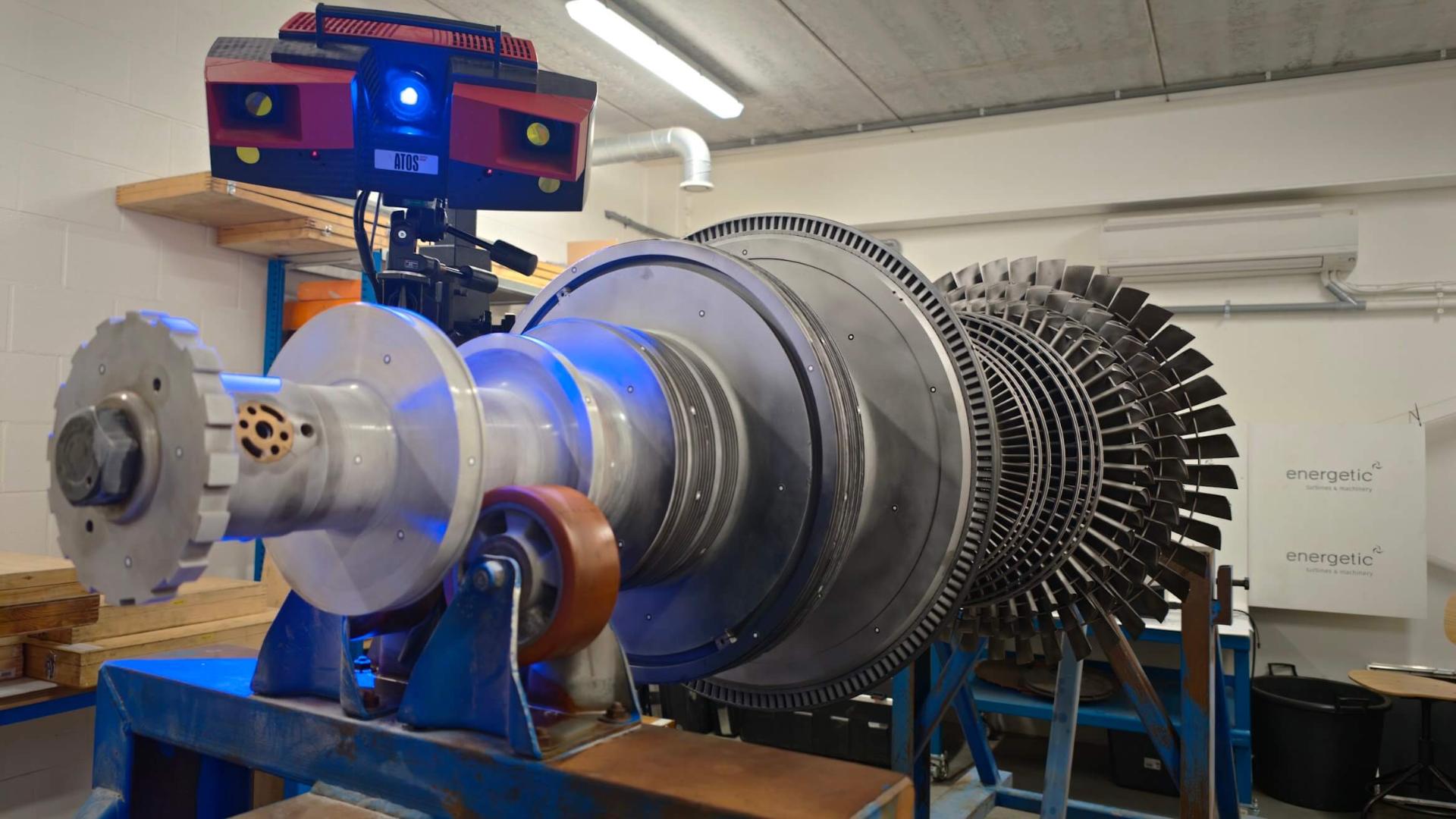 3D scanning of a turbomachinery component for reverse engineering