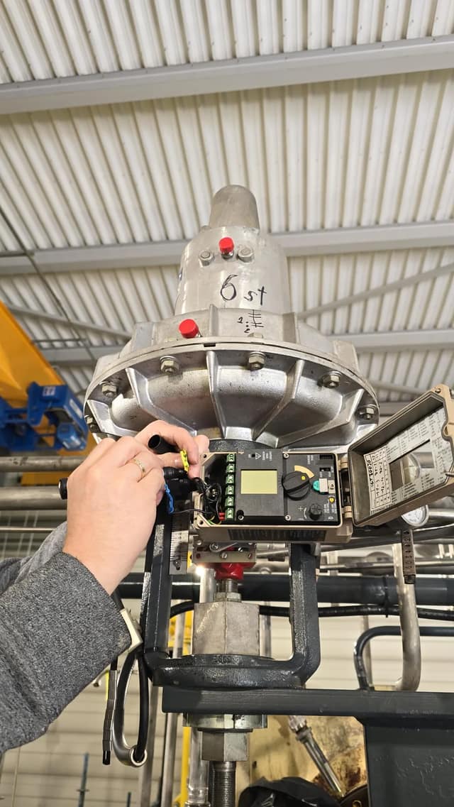 Vibration spectrum measurement on the Atlas Copco GT063N4K1 compressor