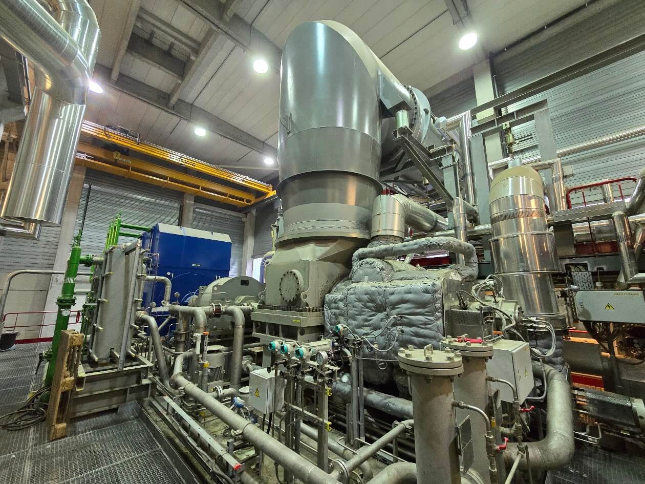 Range of rotating equipment: turbine, compressor and gearbox