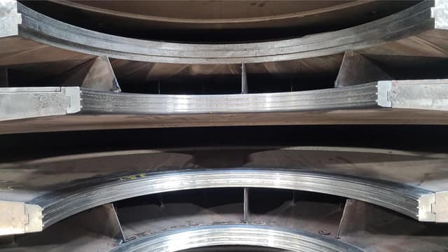 New impeller labyrinth seal rings produced by reverse engineering for the Escher Wyss compressor