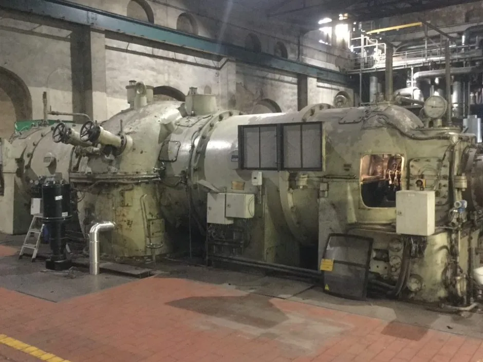 Stal Ljungström LJ 160/2a FT13 radial steam turbine in the plant
