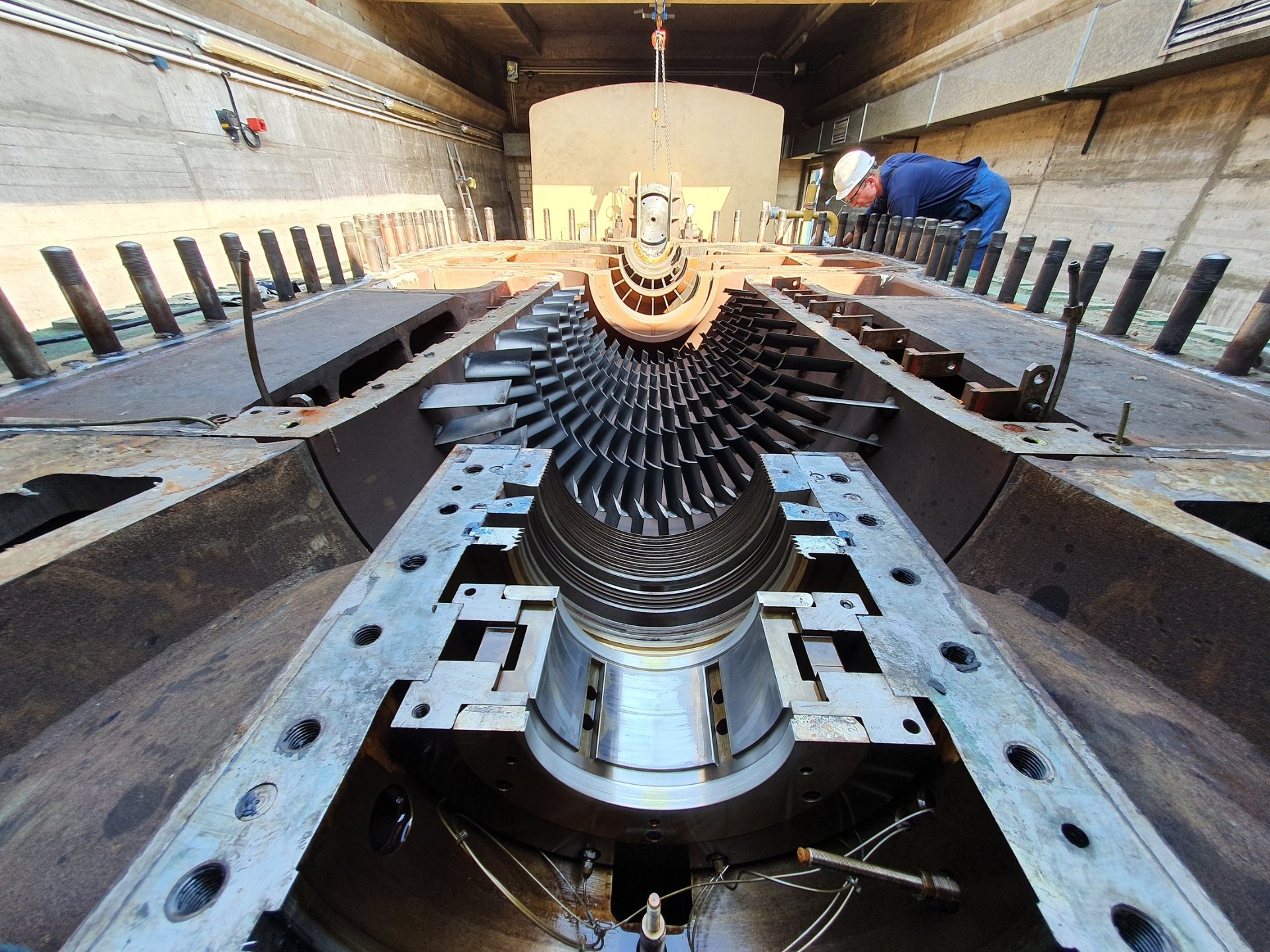Industrial centrifugal compressor in petrochemical plant