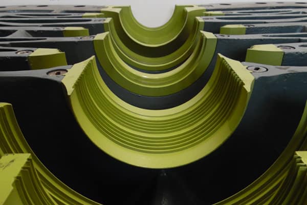 Detail of internal casing and sealing surfaces during inspection